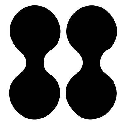 Bold Double Hourglass Gemini Logo