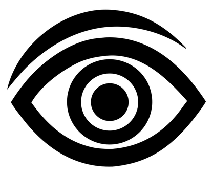 Bold Eye Pupil Mark