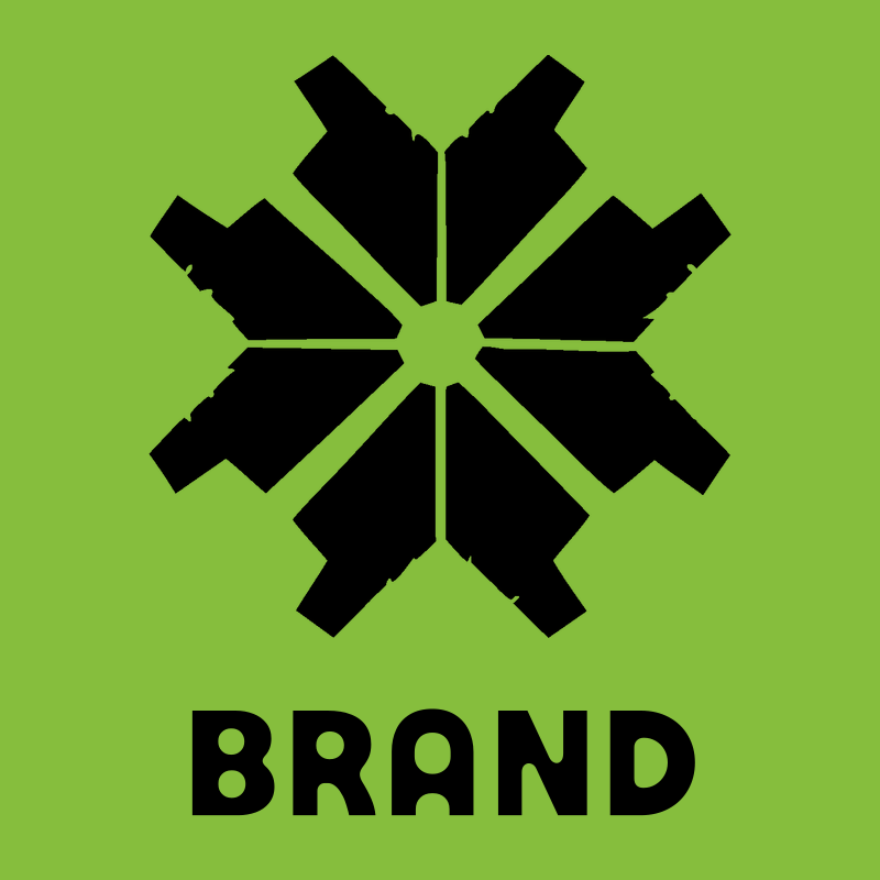 Bold Faceted Snowflake Badge preview