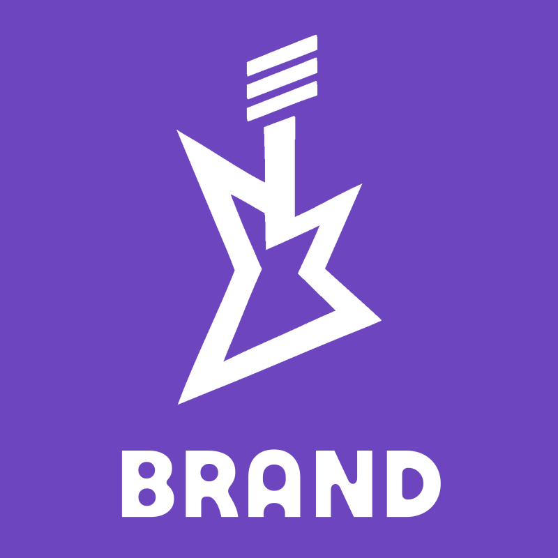 Bold Flying V Guitar Badge preview