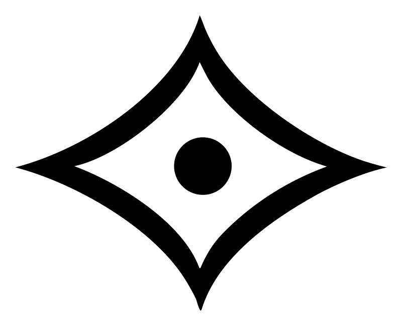Bold Four-Point Star Eye Mark
