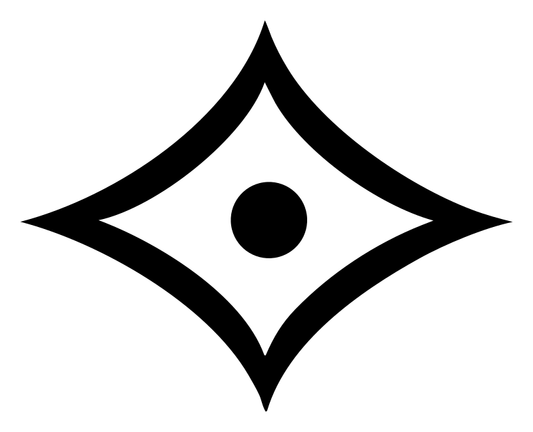 Bold Four-Point Star Eye Mark