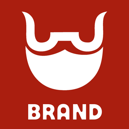 Bold Full Beard Silhouette Logo preview