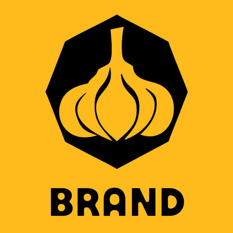 Bold Garlic Octagon Badge preview