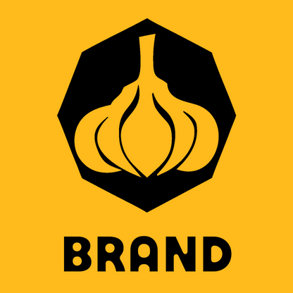 Bold Garlic Octagon Badge preview