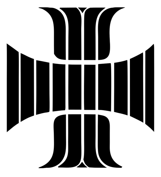 Bold Geometric Cross Emblem