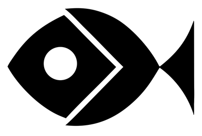 Bold Geometric Fish Mark