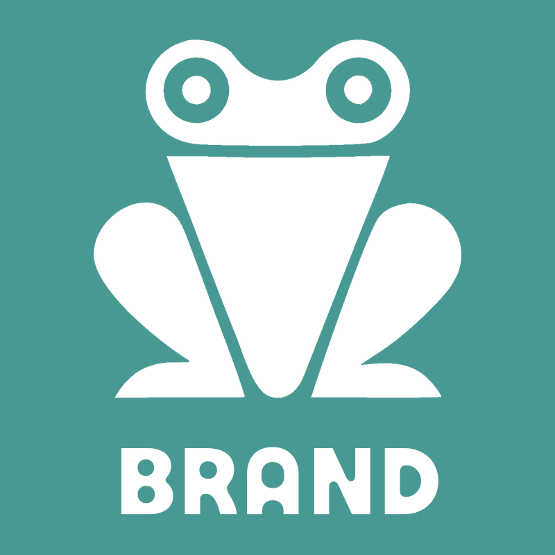 Bold Geometric Frog Emblem preview