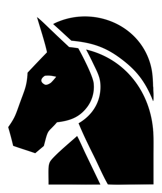 Bold-Geometric Horse Profile Mark