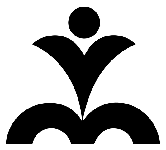 Bold Geometric Person Yoga Mark