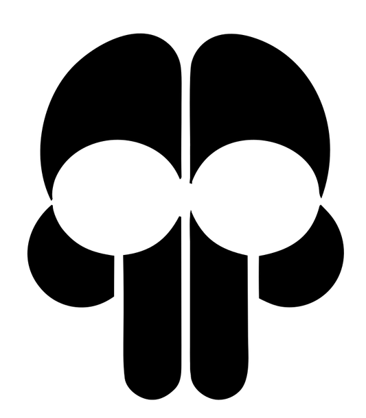 Bold Geometric Skull Logo