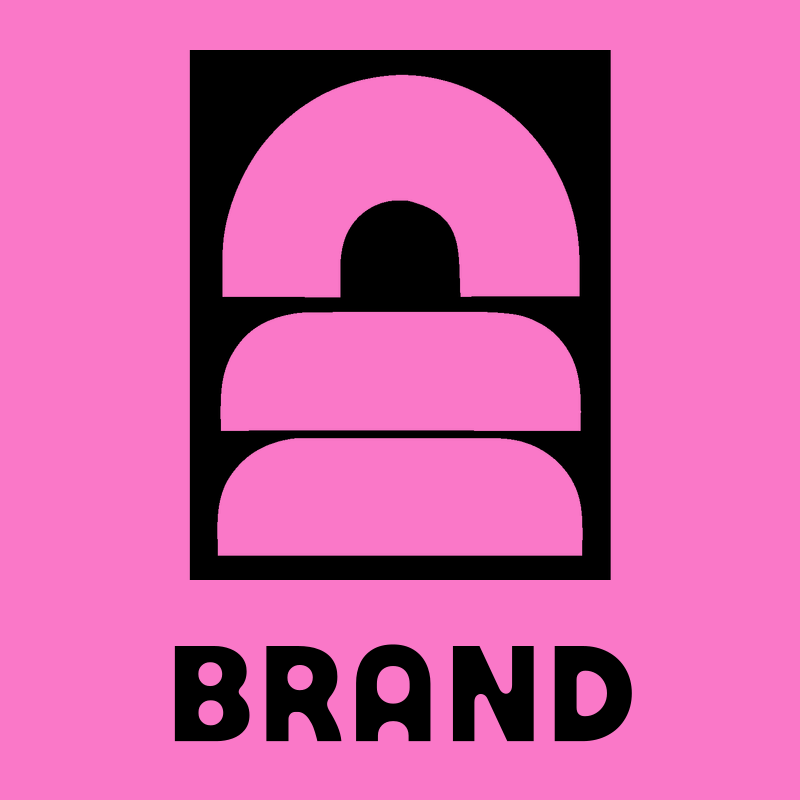 Bold Geometric Stacked Arch Badge preview