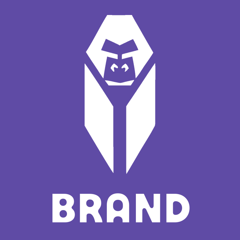 Bold Gorilla Face Badge preview