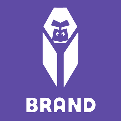 Bold Gorilla Face Badge preview