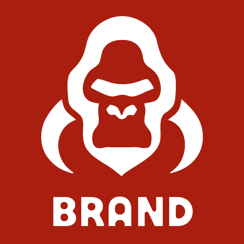 Bold Gorilla Portrait Emblem preview