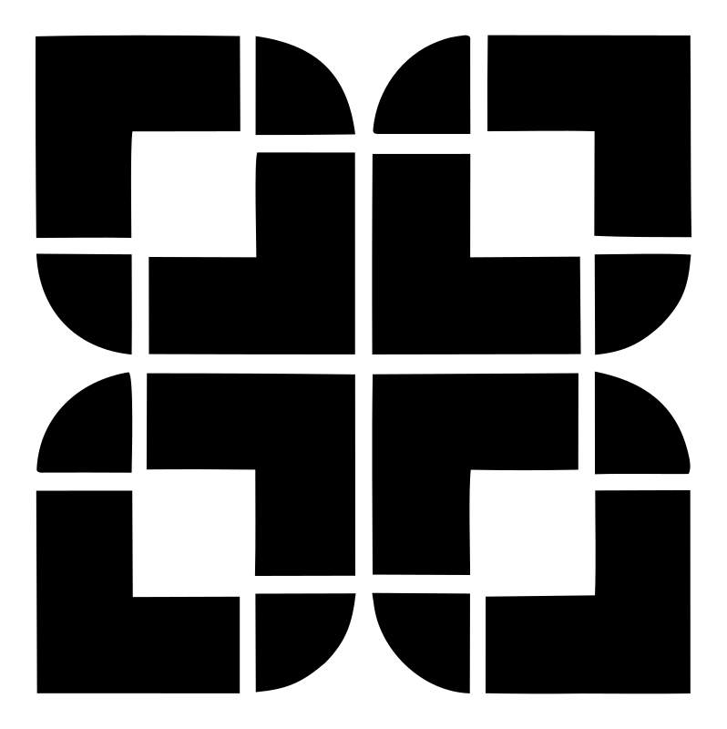 Bold Grid Snowflake Emblem