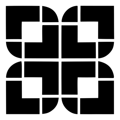 Bold Grid Snowflake Emblem