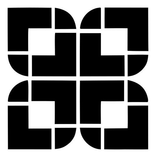 Bold Grid Snowflake Emblem