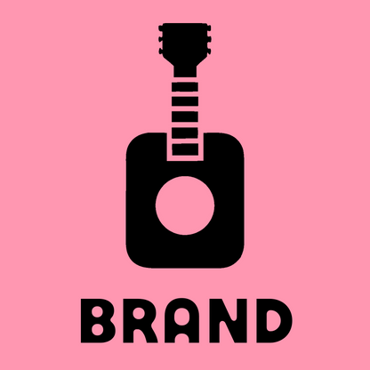 Bold Guitar Silhouette Logo preview