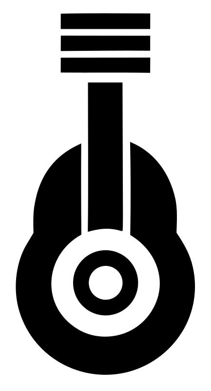 Bold Guitar Soundhole Badge
