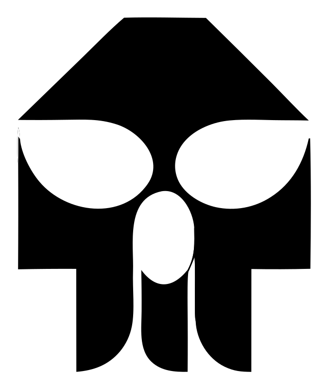 Bold Helmet Skull Crest