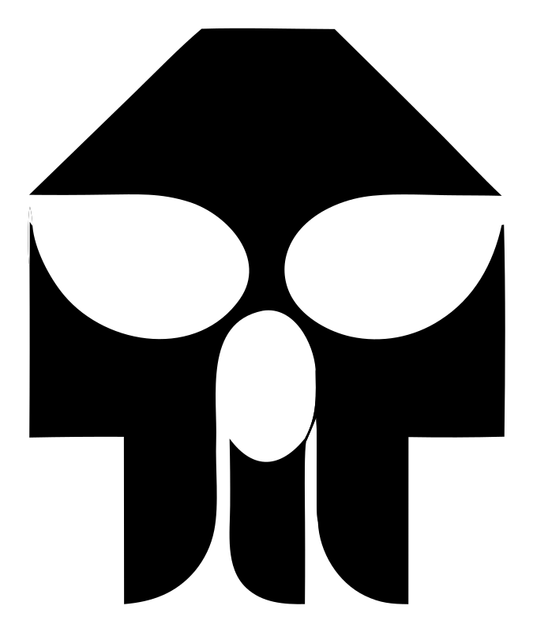 Bold Helmet Skull Crest