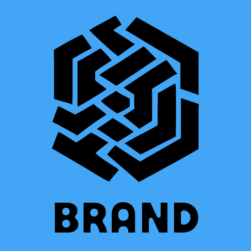 Bold Hexagon Fingerprint Emblem preview