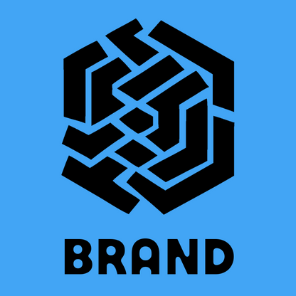 Bold Hexagon Fingerprint Emblem preview