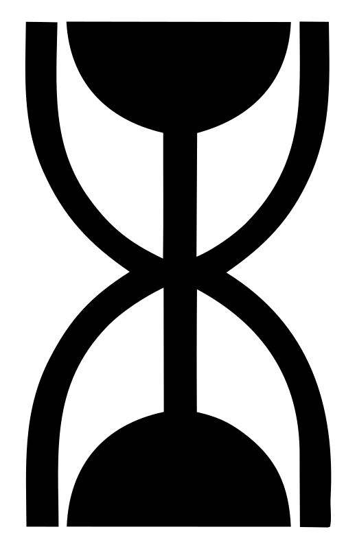 Bold Hourglass Virgo Mark