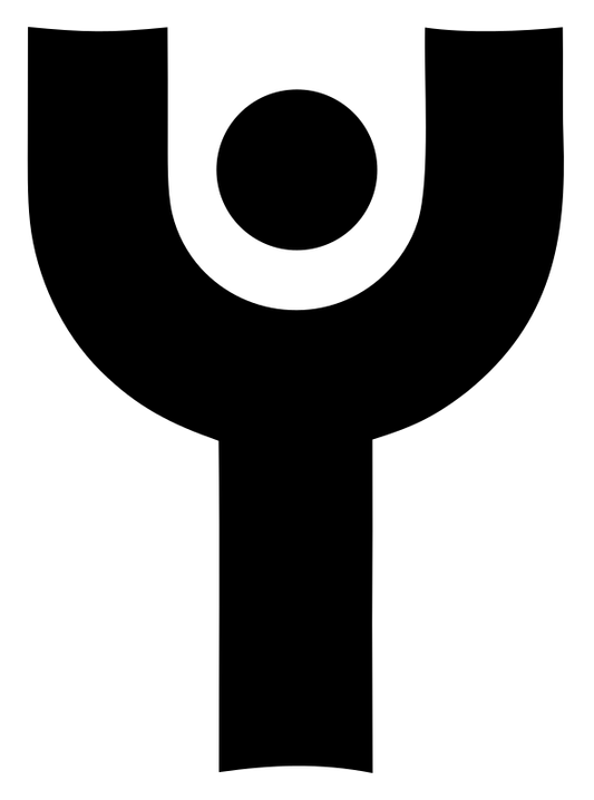 Bold Human Figure Compass Mark