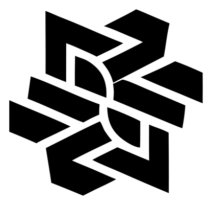 Bold Interlocking Snowflake Icon