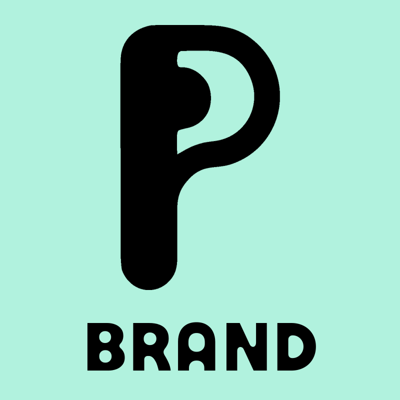 Bold Letter P Headset Mark preview