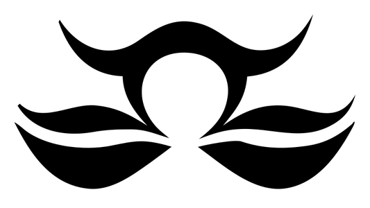 Bold Libra Horns Wing Badge