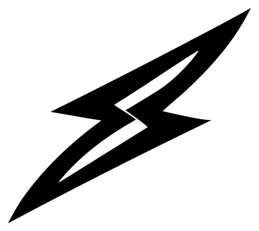 Bold Lightning Bolt Football Mark