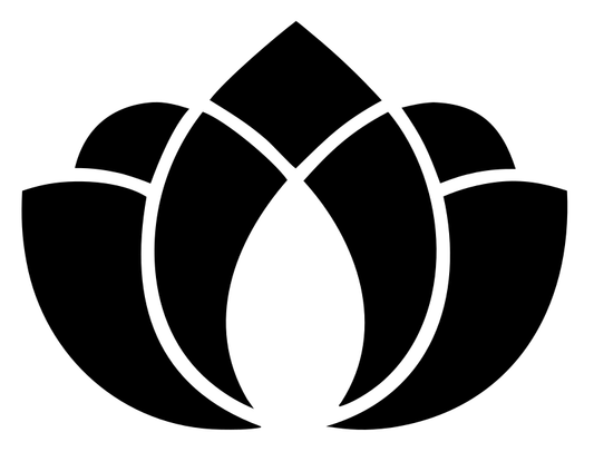 Bold Lotus Negative Space Icon