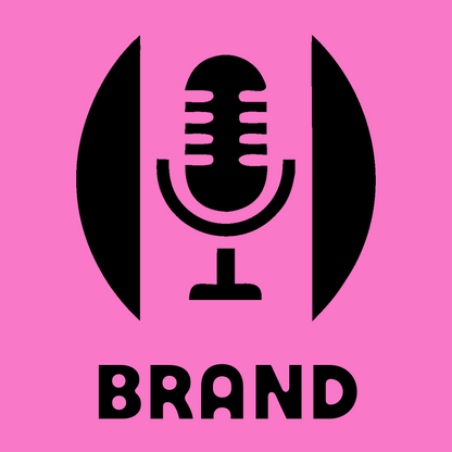 Bold Microphone Circle Badge preview