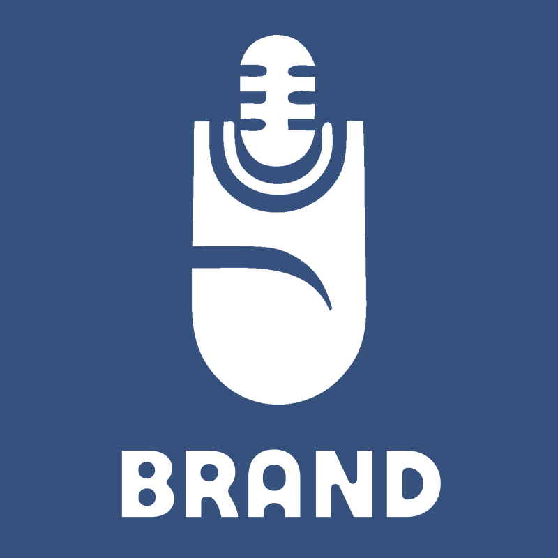 Bold Microphone Fingerprint Logo preview