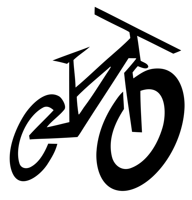 Bold Mountain Bike Frame Icon