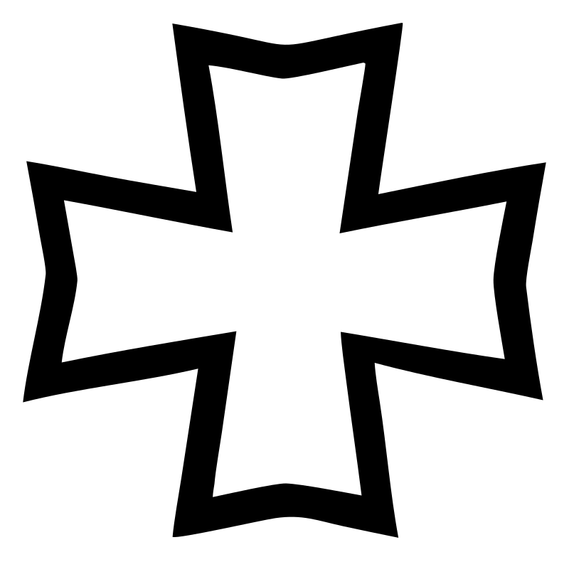 Bold Notched Cross Emblem