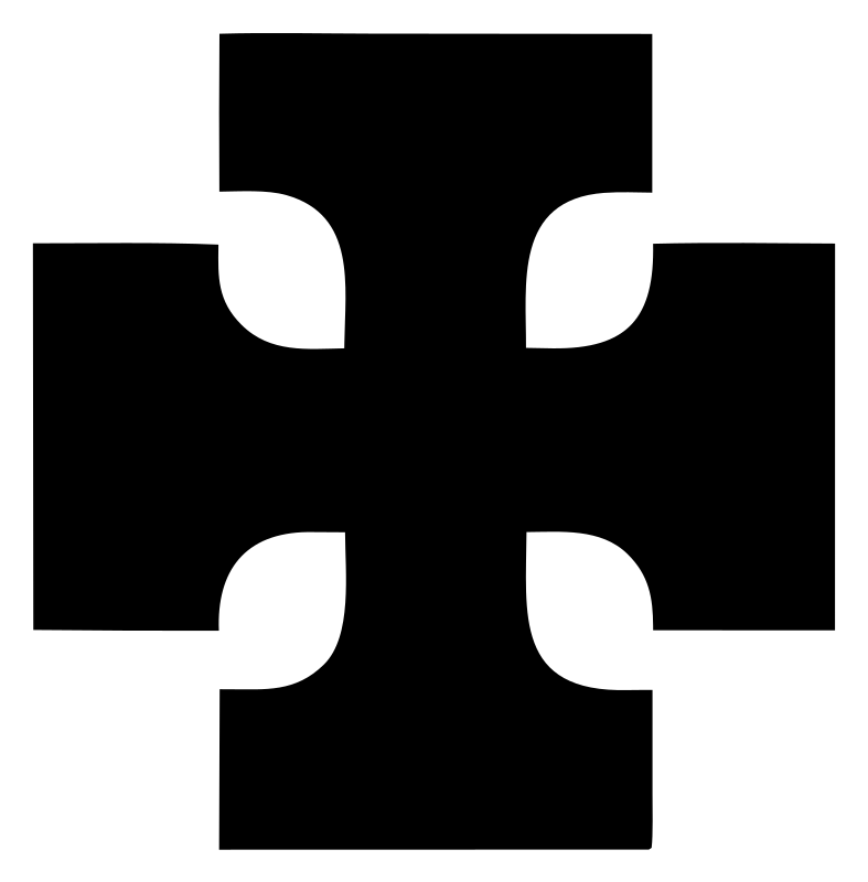Bold Notched Cross Mark