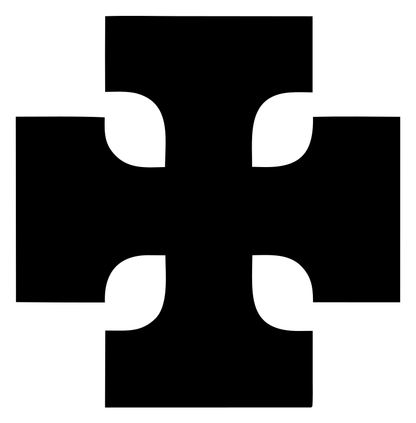 Bold Notched Cross Mark