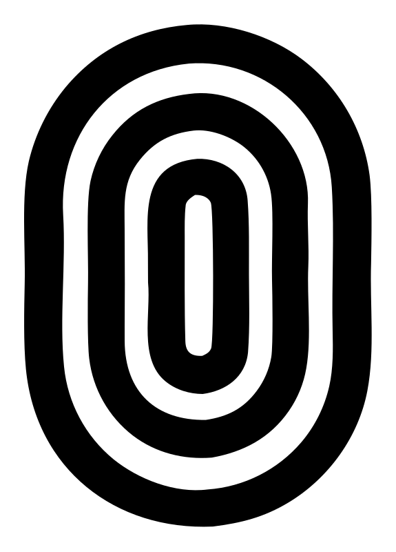 Bold Oval Ripple Eye Mark