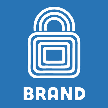 Bold Padlock Concentric Lines Crest preview