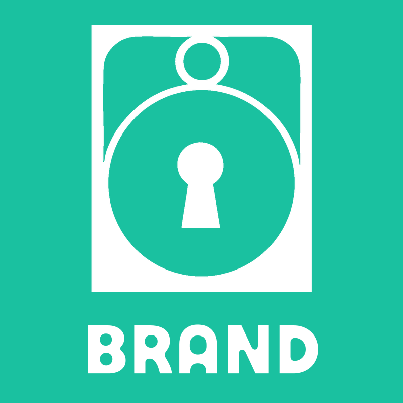 Bold Padlock Keyhole Badge preview