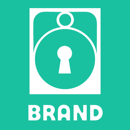 Bold Padlock Keyhole Badge preview