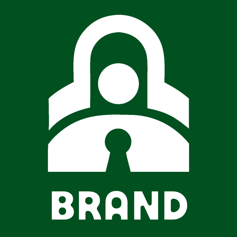 Bold Padlock Keyhole Crest preview