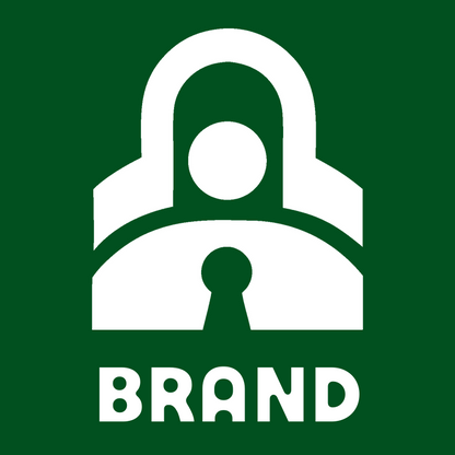 Bold Padlock Keyhole Crest preview