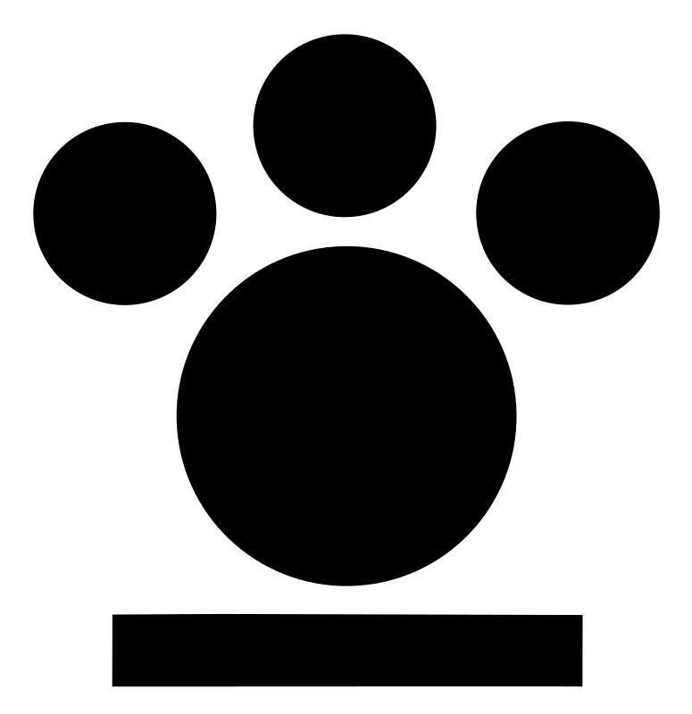 Bold Paw Print Badge
