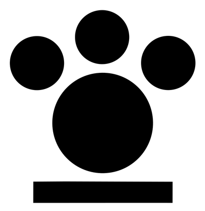 Bold Paw Print Badge