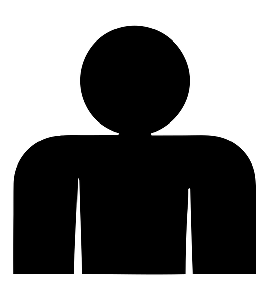Bold Person Silhouette Icon